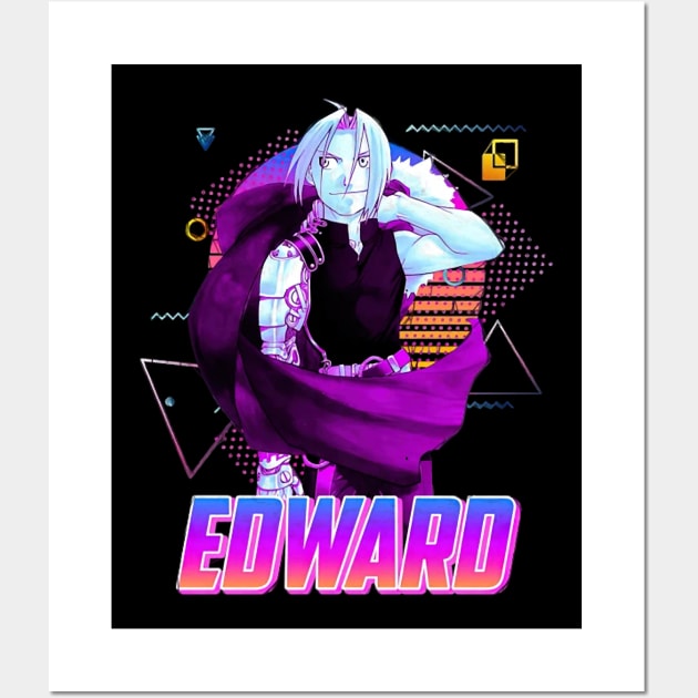 Edward Elric Style Retro Art Wall Art by abbeheimkatt